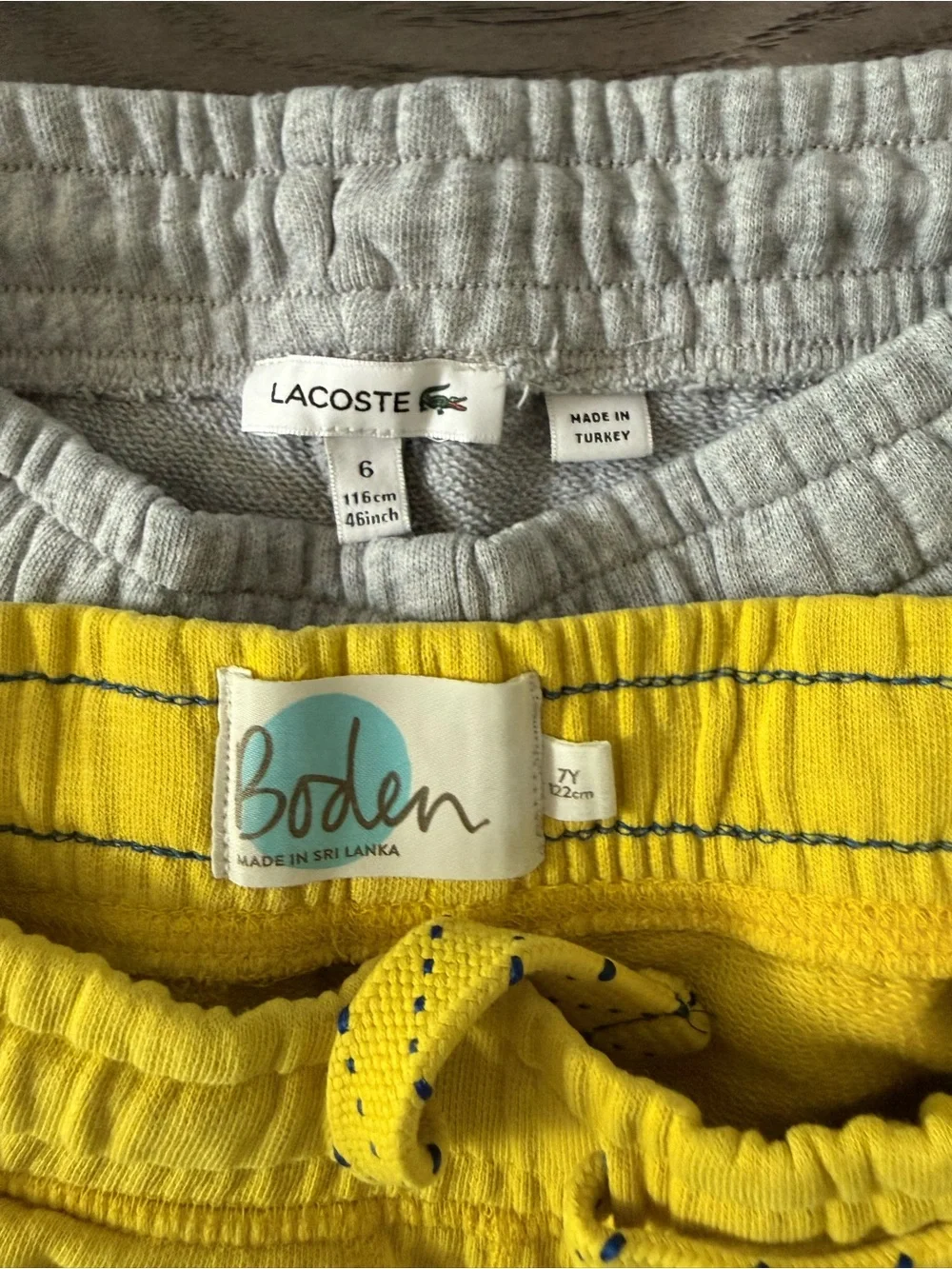 Lacoste, Hanna Andersson Bundle‎ Of 2 Boys Shorts Size 6/7 Y